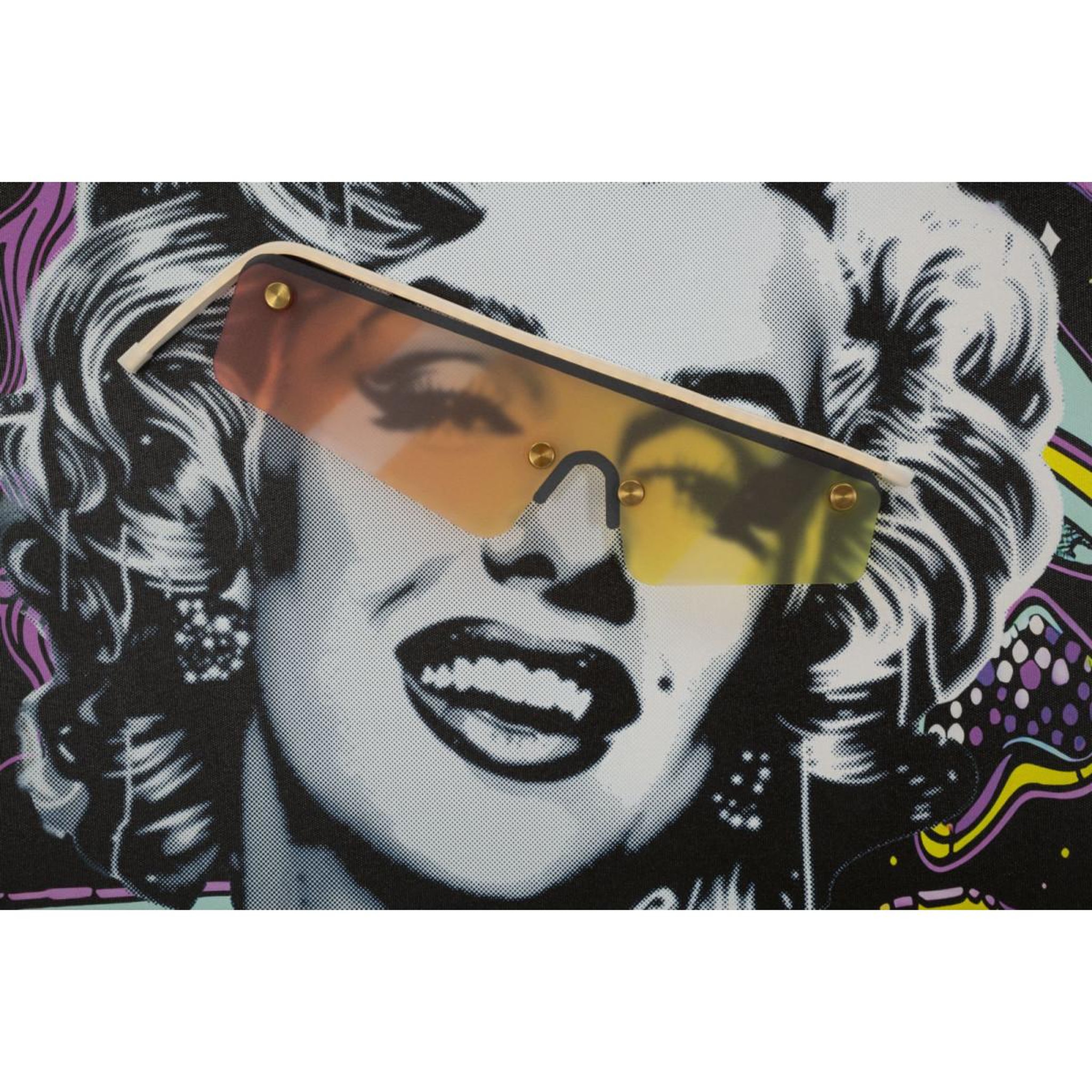 Voir la diapositive 4 : Paris Prix Tableau imprimé à led  marilin  60x90cm multicolore