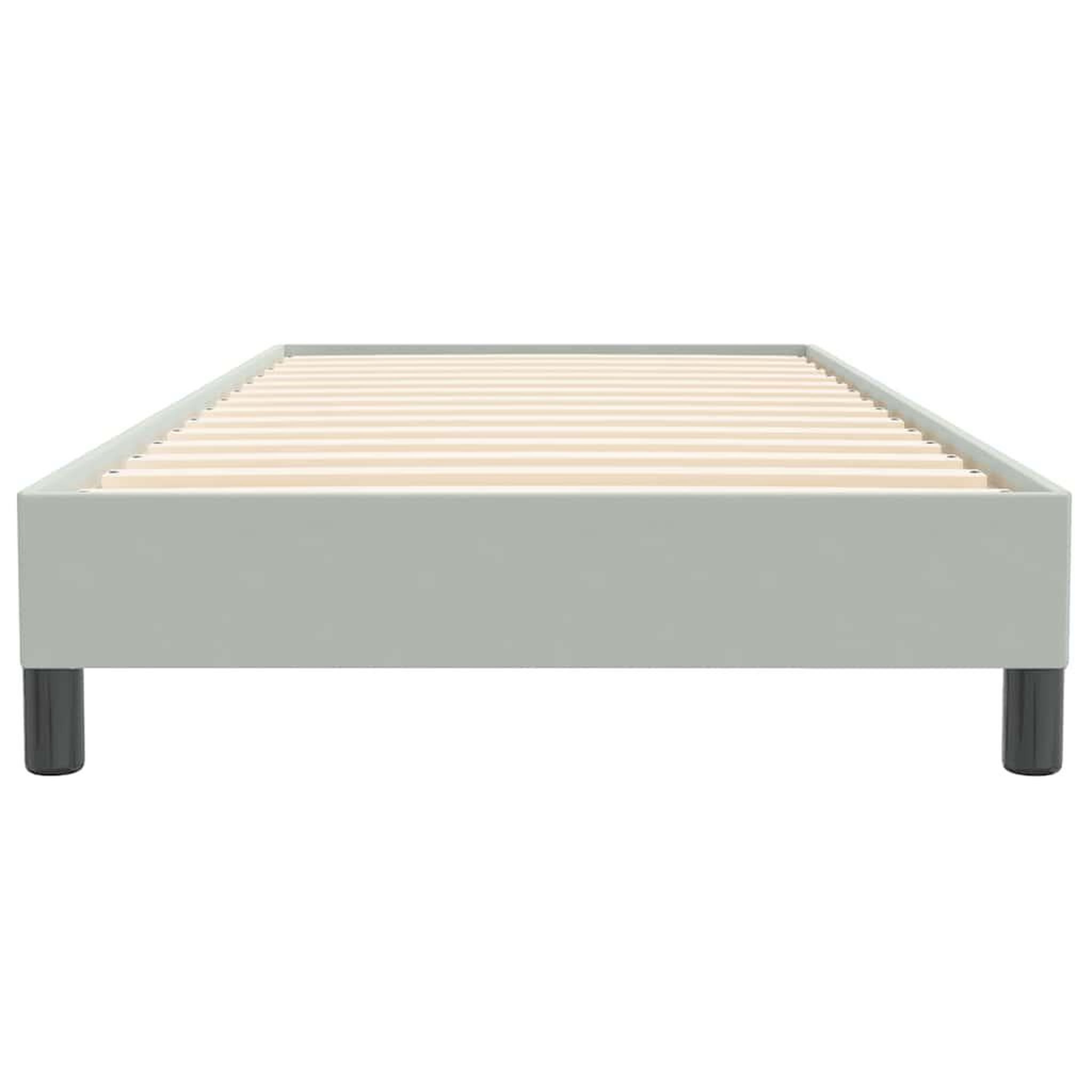 Voir la diapositive 5 : VIDAXL Sommier a lattes de lit sans matelas gris clair 90x220 cm