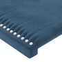 Voir la diapositive 4 : VIDAXL Tetes de lit 2 pcs Bleu fonce 72x5x78/88 cm Velours