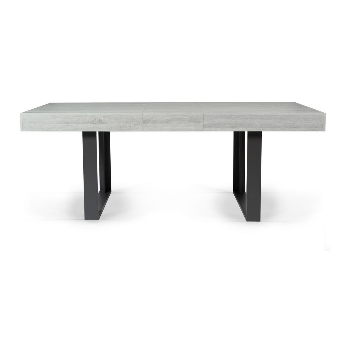 Table de séjour salle à manger extensible style industriel 160/200 cm MILTON