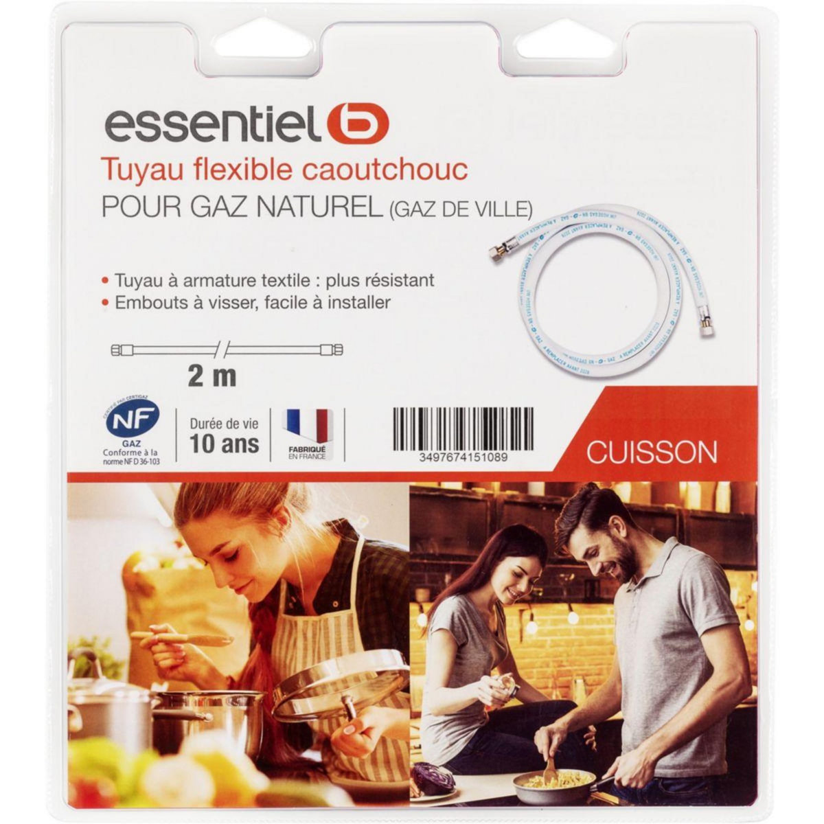 ESSENTIEL B Tuyaux gaz naturel 2M TNC 10 ans