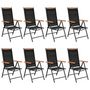 Voir la diapositive 2 : VIDAXL Ensemble a manger de jardin 9 pcs aluminium noir