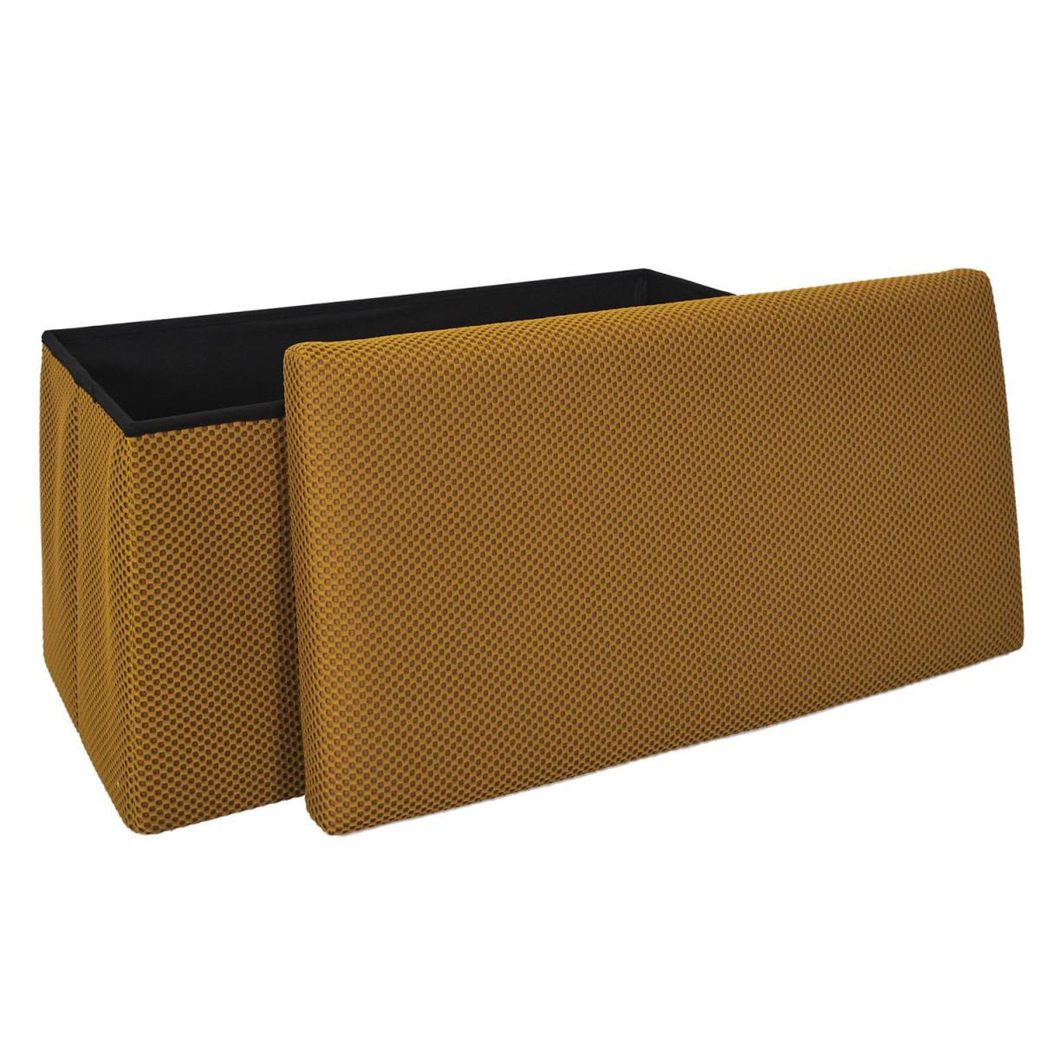 Voir la diapositive 3 : The Home Deco Factory Banquette coffre pliable  atome  76cm jaune
