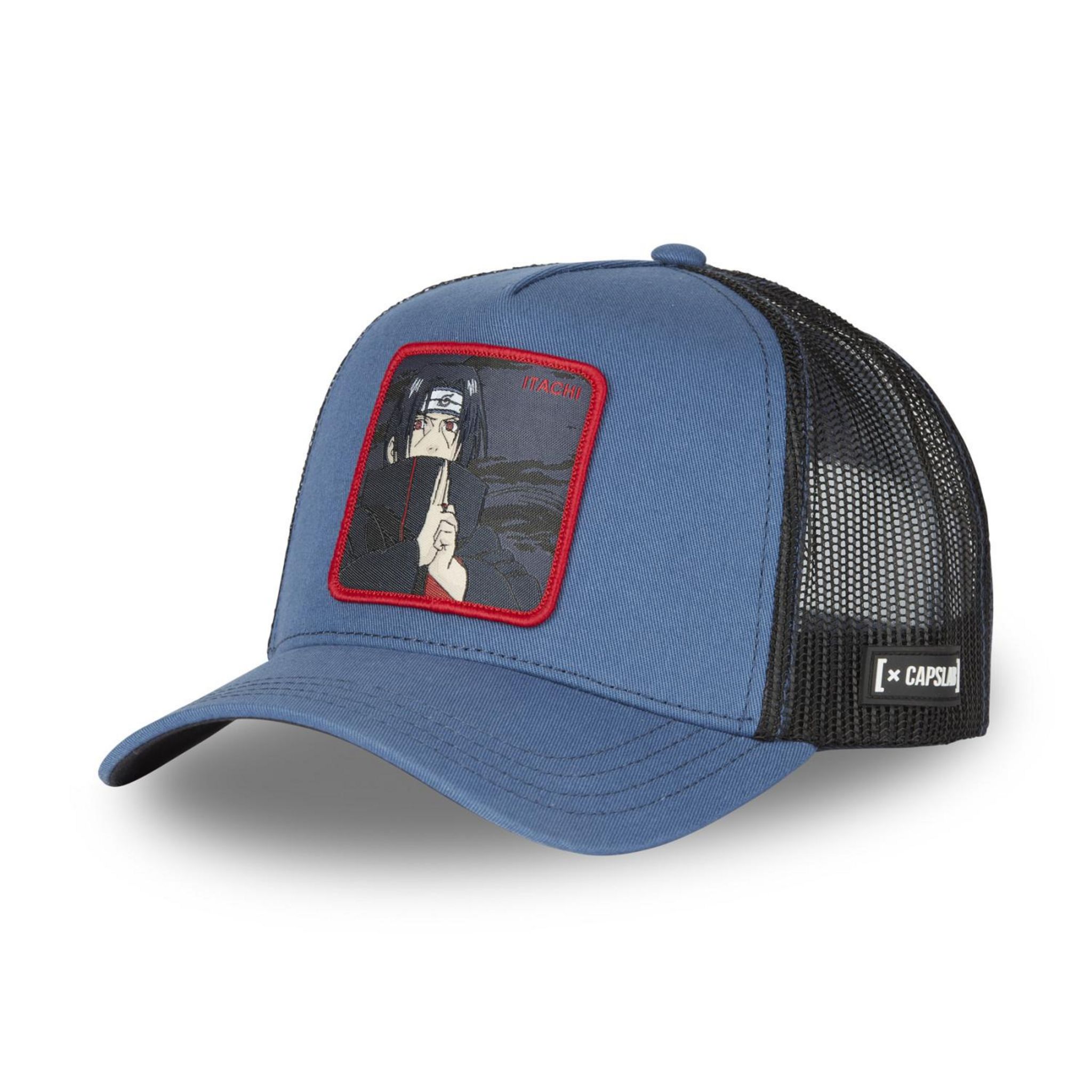 Cappello Da Camionista Capslab Itachi Naruto Shippuden - Nero - Taglia Unica Unisex Regolabile