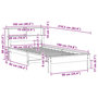 Voir la diapositive 6 : VIDAXL Lit bibliotheque sans matelas 90x190 cm bois de pin massif