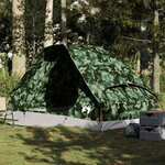 VIDAXL Tente de camping a dome 4 personnes camouflage impermeable