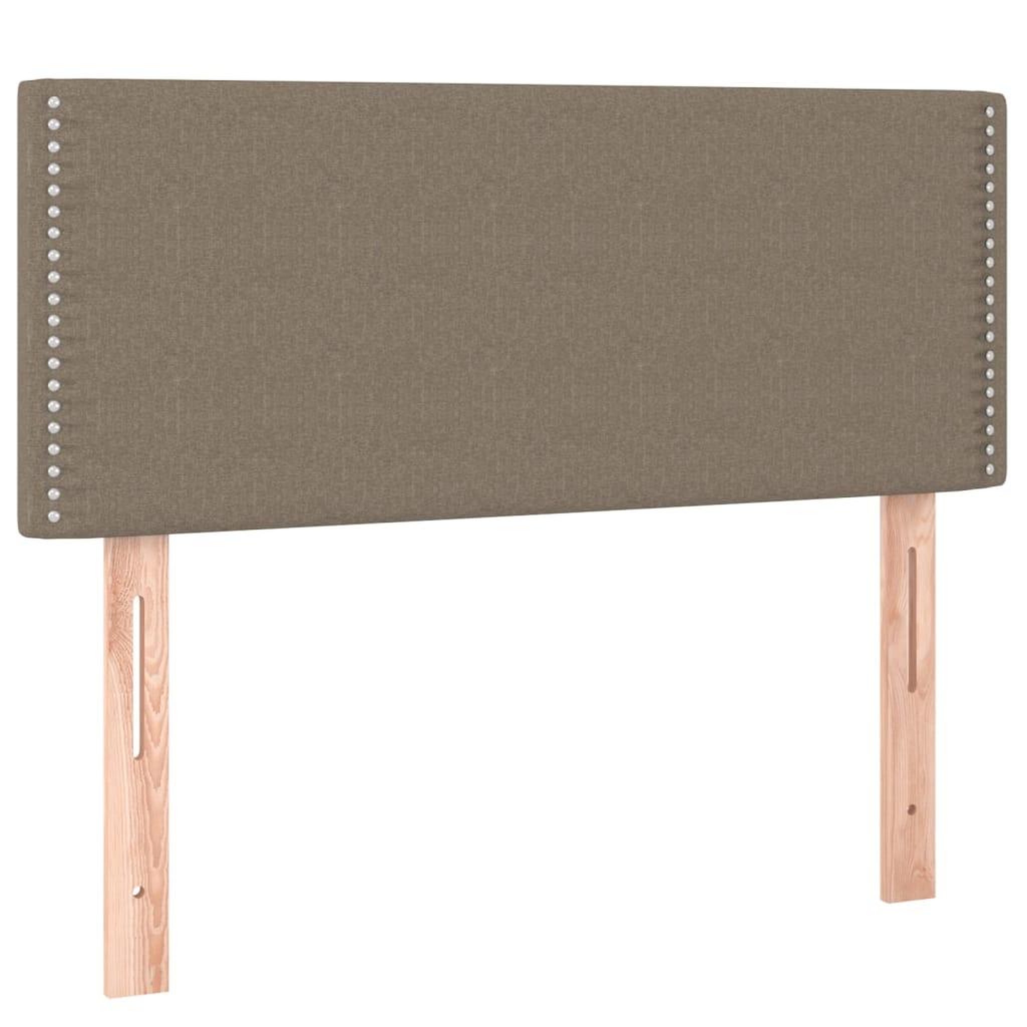 Voir la diapositive 4 : VIDAXL Tete de lit a LED Taupe 80x5x78/88 cm Tissu