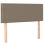 Voir la diapositive 4 : VIDAXL Tete de lit a LED Taupe 80x5x78/88 cm Tissu
