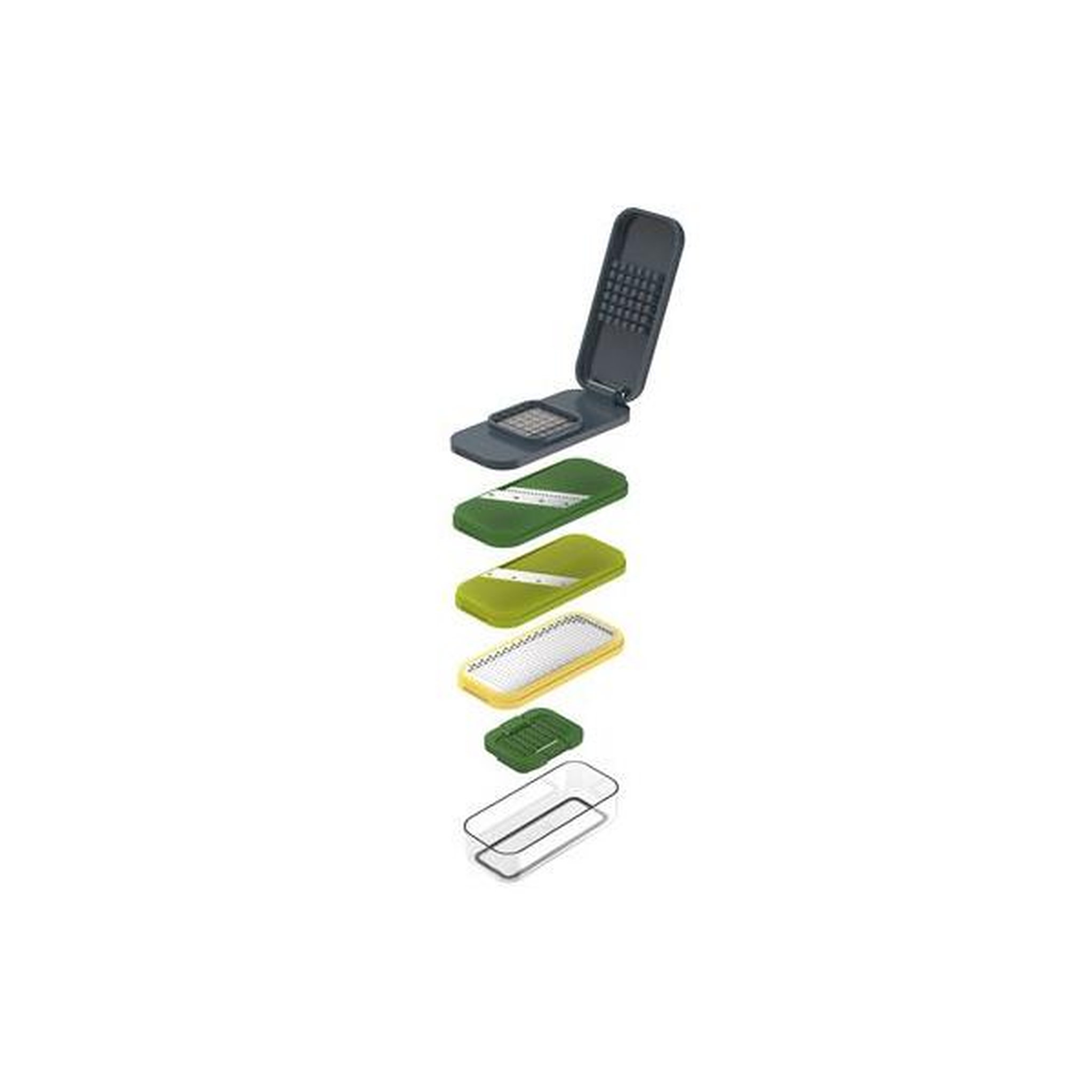 Joseph Joseph Accessoire de cuisine Joseph Joseph Multi-Prep Compact 4-en-1 Set pour hacher, râper et trancher Blanc Vert