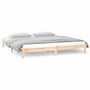 Voir la diapositive 4 : VIDAXL Cadre de lit a LED sans matelas 140x190 cm bois massif