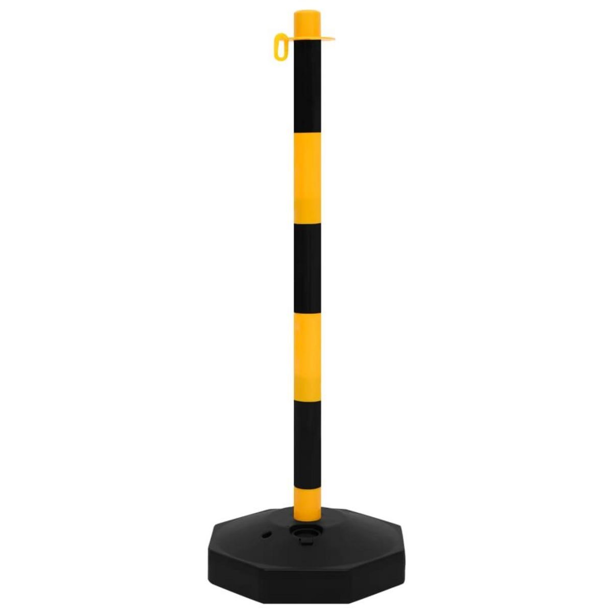 VIDAXL Ensemble de poteaux a chaîne avec chaîne en plastique 10 m