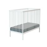 WEBABY Lit bébé en bois 60x120 ONE. Coloris disponibles : Blanc, Beige