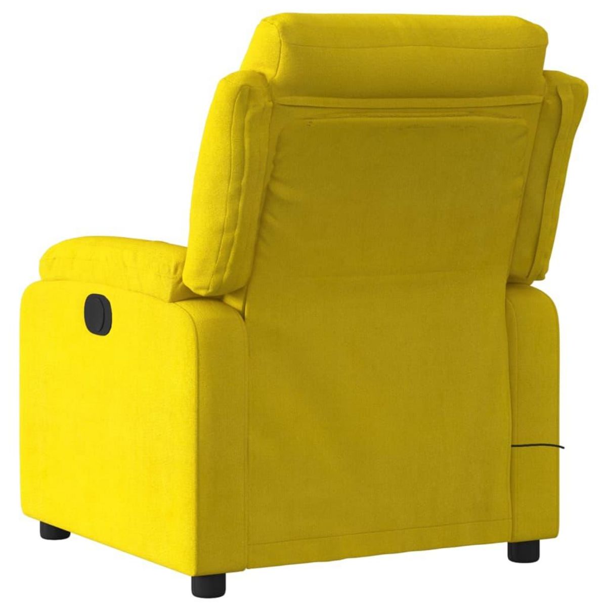 VIDAXL Fauteuil de massage inclinable jaune velours