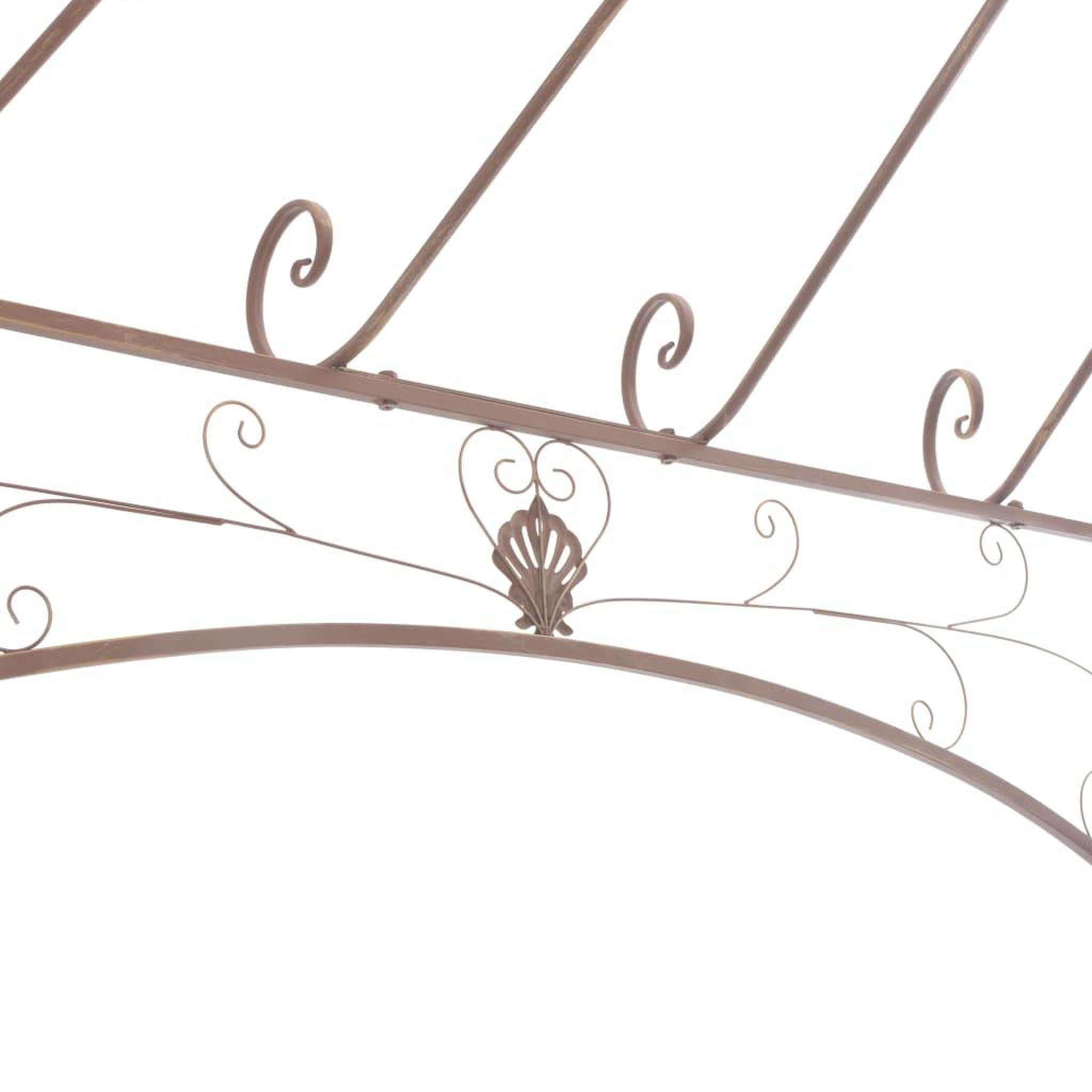 Voir la diapositive 5 : VIDAXL Pavillon de jardin marron antique 4 m fer
