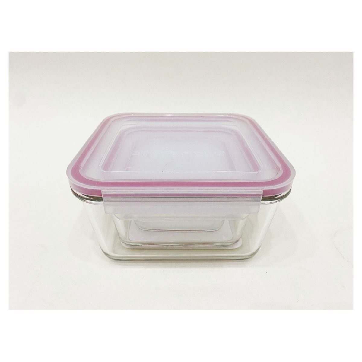 ACTUEL Lot de 3 boîtes carrées en verre