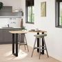 Voir la diapositive 2 : VIDAXL Pieds de table basse forme de U 2 pcs noir 60x(90-91) cm acier