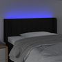 Voir la diapositive 4 : VIDAXL Tete de lit a LED Noir 93x16x78/88 cm Tissu