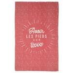 Paris Prix Tapis Déco  Les Pieds sur Terre  50x80cm Rouge