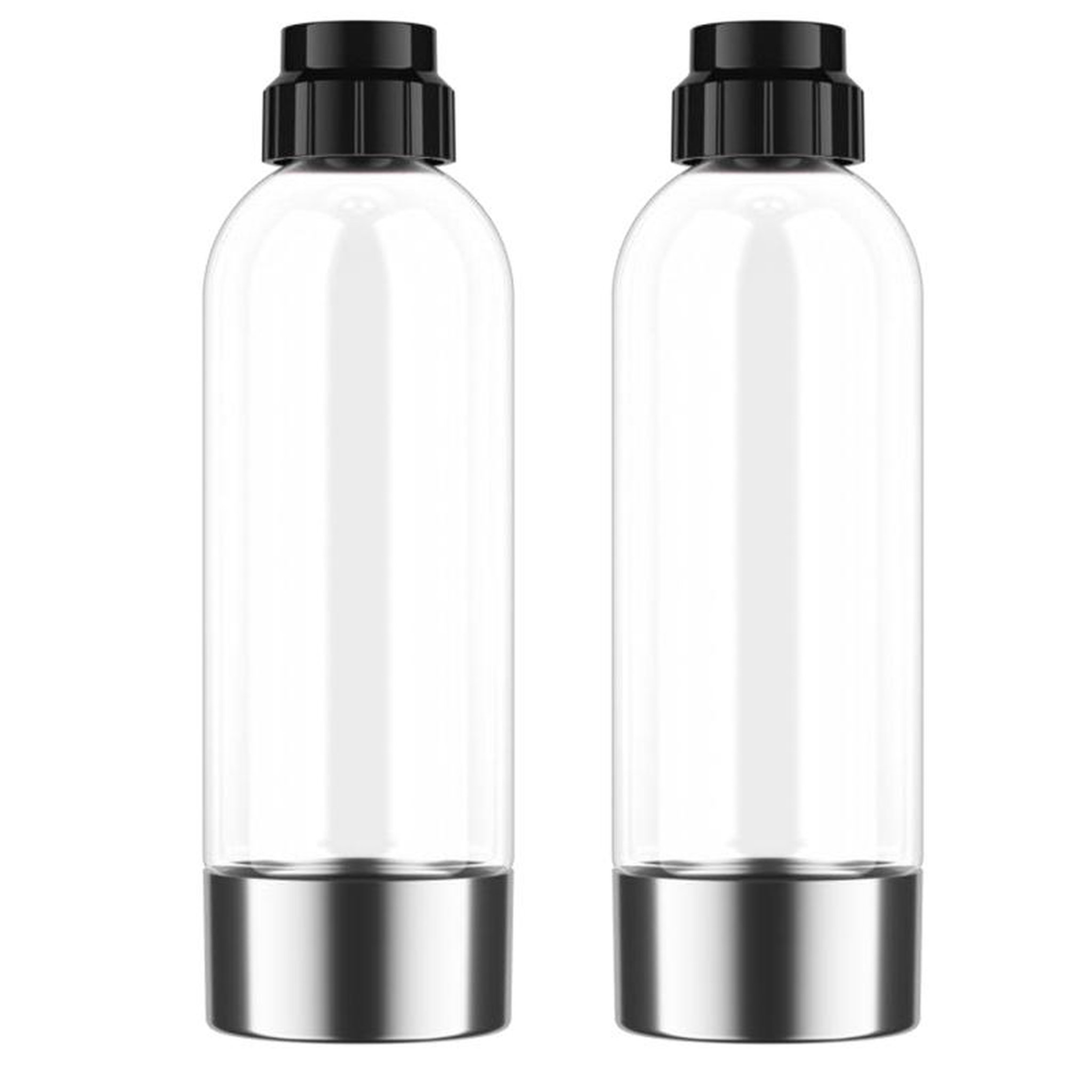 NATURAMIX Lot de 2 bouteilles de 1l pour machine à gazéifier aquabella - LOT2BOUT1L