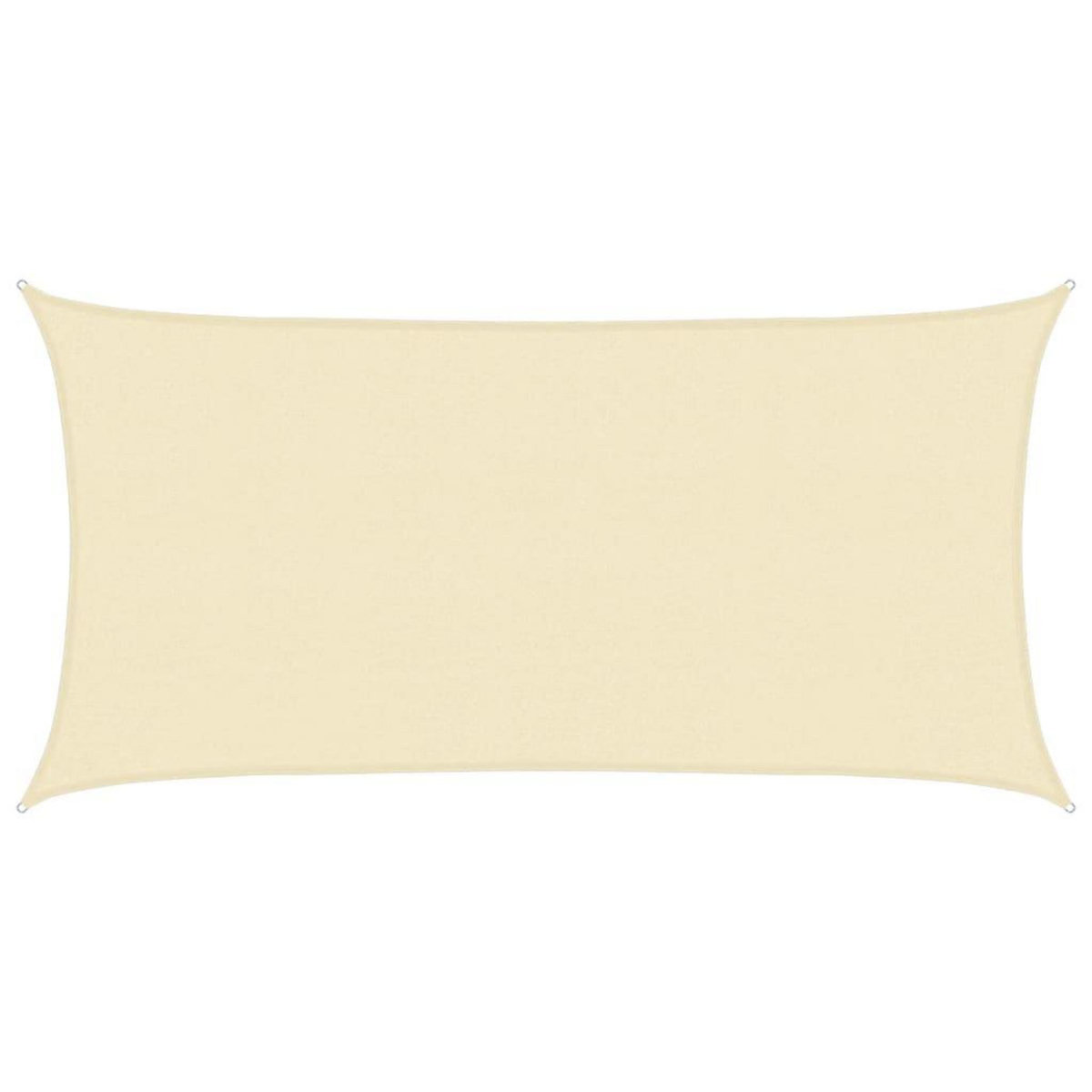 VIDAXL Voile d'ombrage 160 g/m^2 Creme 2,5x5 m PEHD