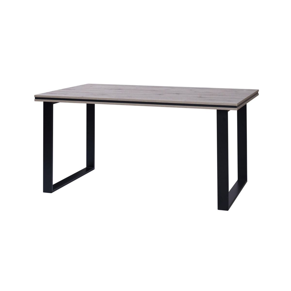 BEST MOBILIER Otis - table à manger - effet bois gris - 4 à 6 personnes