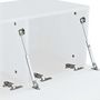 Voir la diapositive 4 : VIDAXL Meuble TV bois d'ingenierie 120x40x34 cm blanc brillant