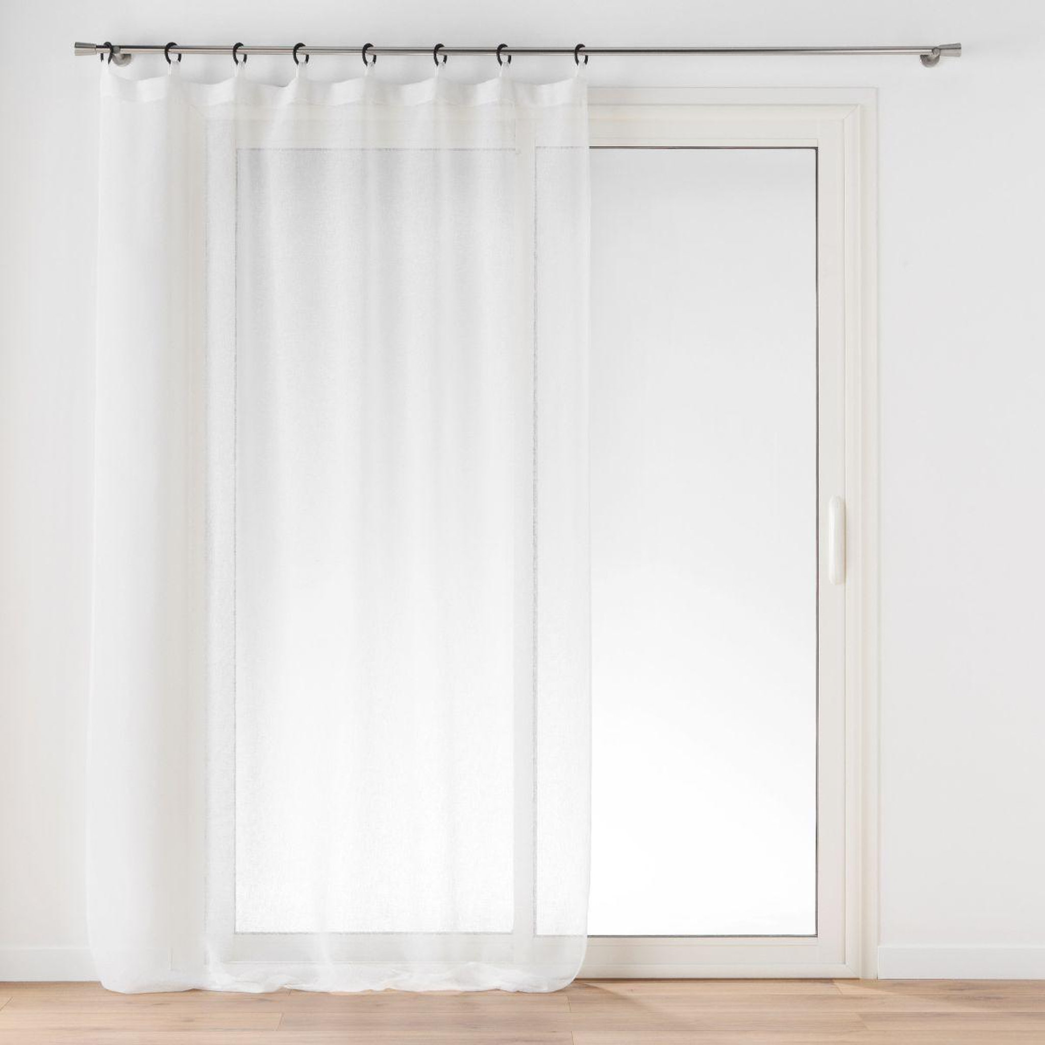 Douceur d'Intérieur Rideau voilage à œillets  davina  140x240cm blanc