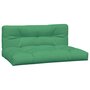 Voir la diapositive 2 : VIDAXL Coussins de palette lot de 2 vert tissu