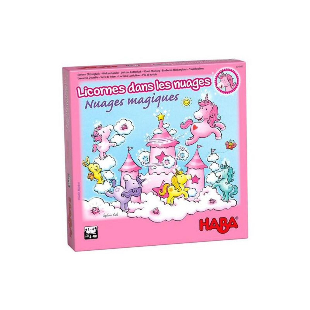 Haba Jeu de société Haba Licornes dans les nuages Nuages magiques