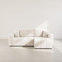 Voir la diapositive 5 : BEST MOBILIER Nicole - canapé d'angle réversible 5 places convertible avec coffre en tissu