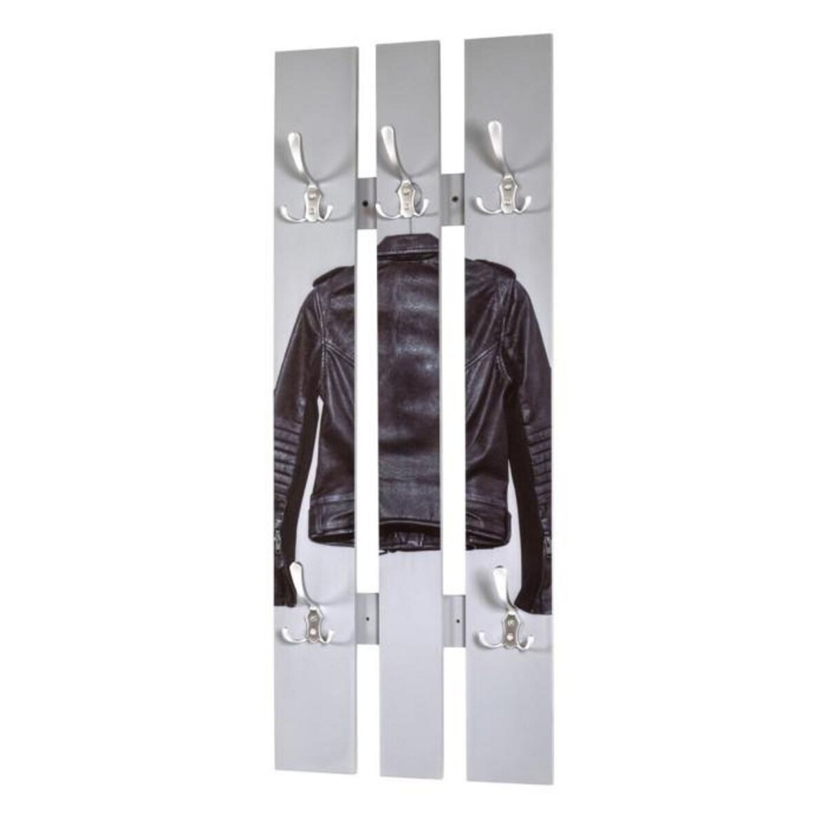 Paris Prix Patère Murale Vintage  Blouson  100cm Gris & Noir