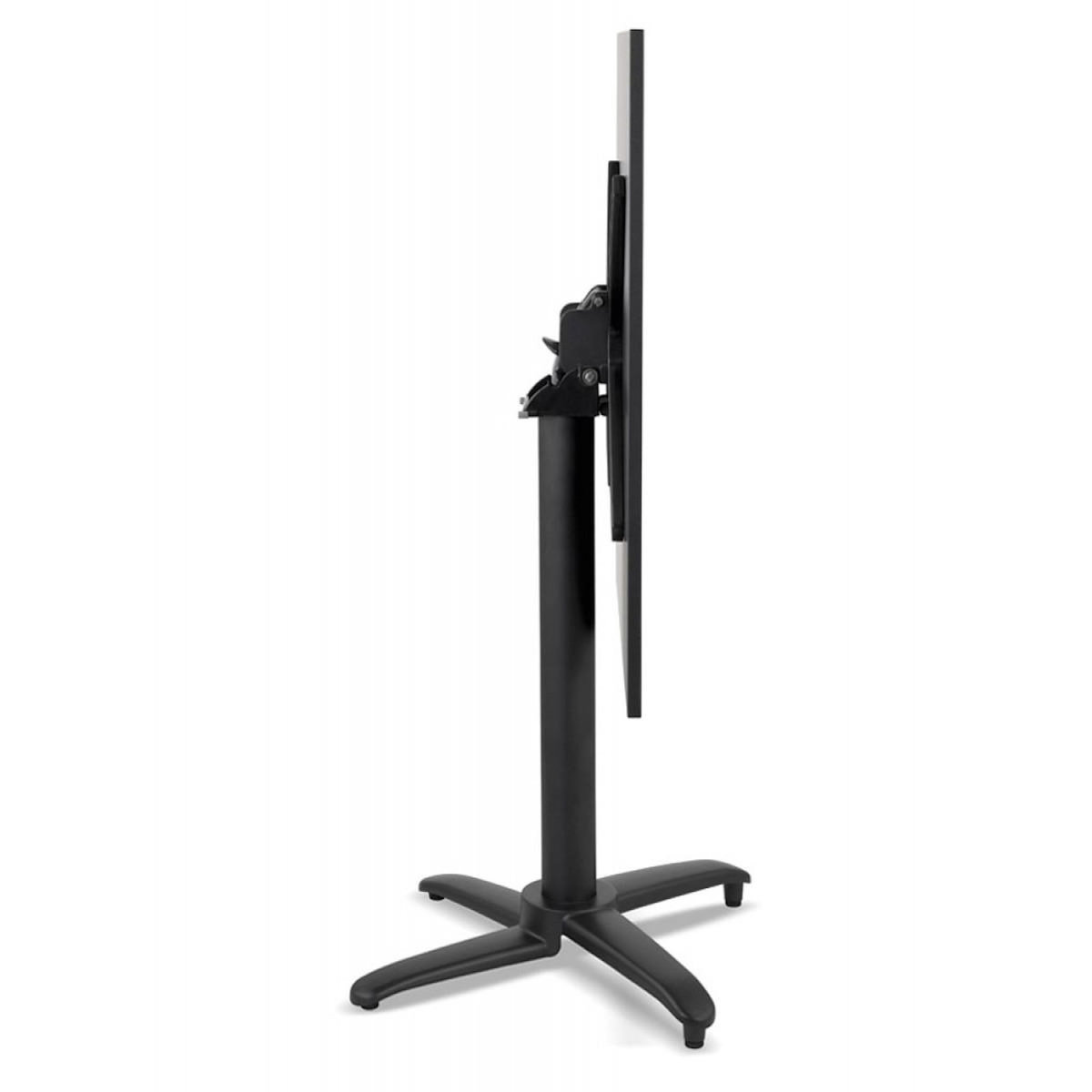 Paris Prix Table Pliable Carrée Intérieur & Extérieur  Dorthy  74cm Noir