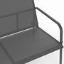 Voir la diapositive 6 : ID MARKET Salon de jardin bas TOLEDE 4 places avec canapé, fauteuils et table gris anthracite