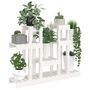 Voir la diapositive 4 : VIDAXL Support a plantes Blanc 104,5x25x77,5 cm Bois massif de pin