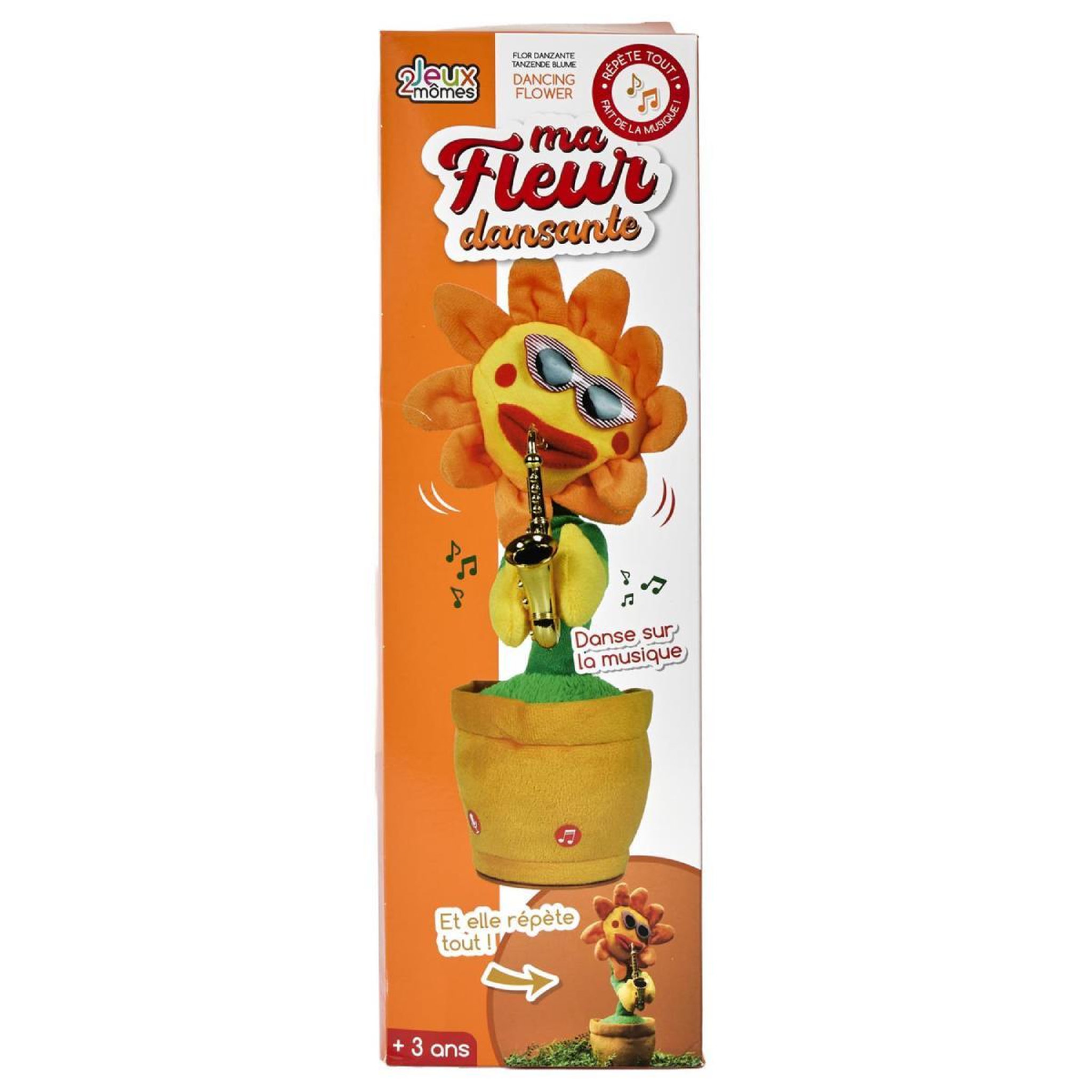 Voir la diapositive 4 : Jeux 2 momes Fleur Dansante  Musicale  34cm Multicolore