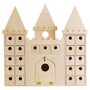 Voir la diapositive 1 : Artemio Calendrier de l'Avent Château en bois à décorer 42 x 42 cm