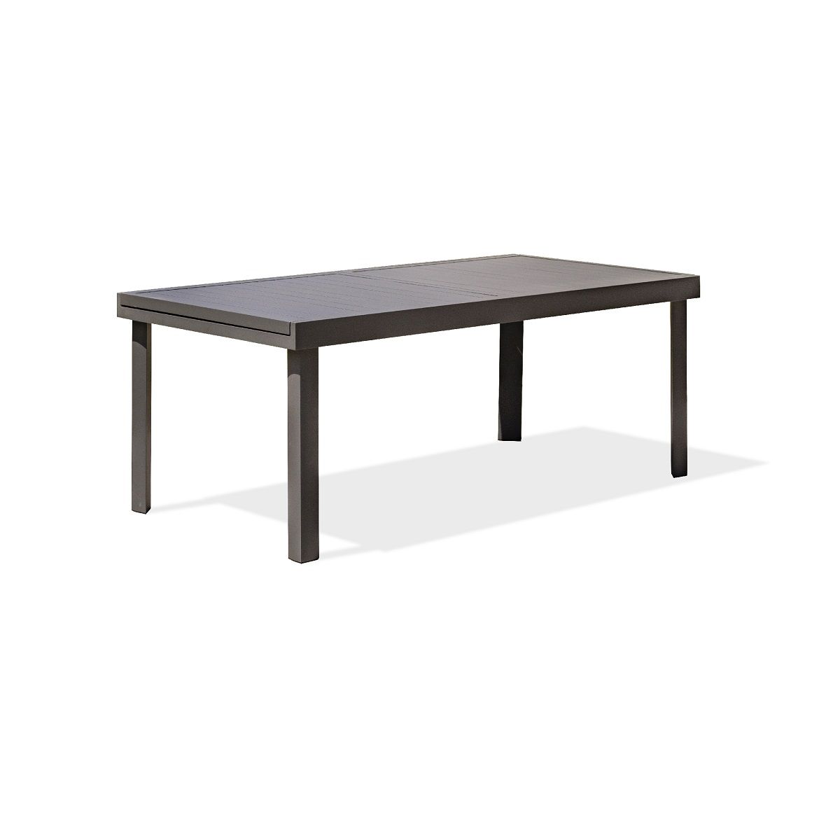DCB GARDEN Table de jardin - Aluminium - Gris - COPENHAGUE