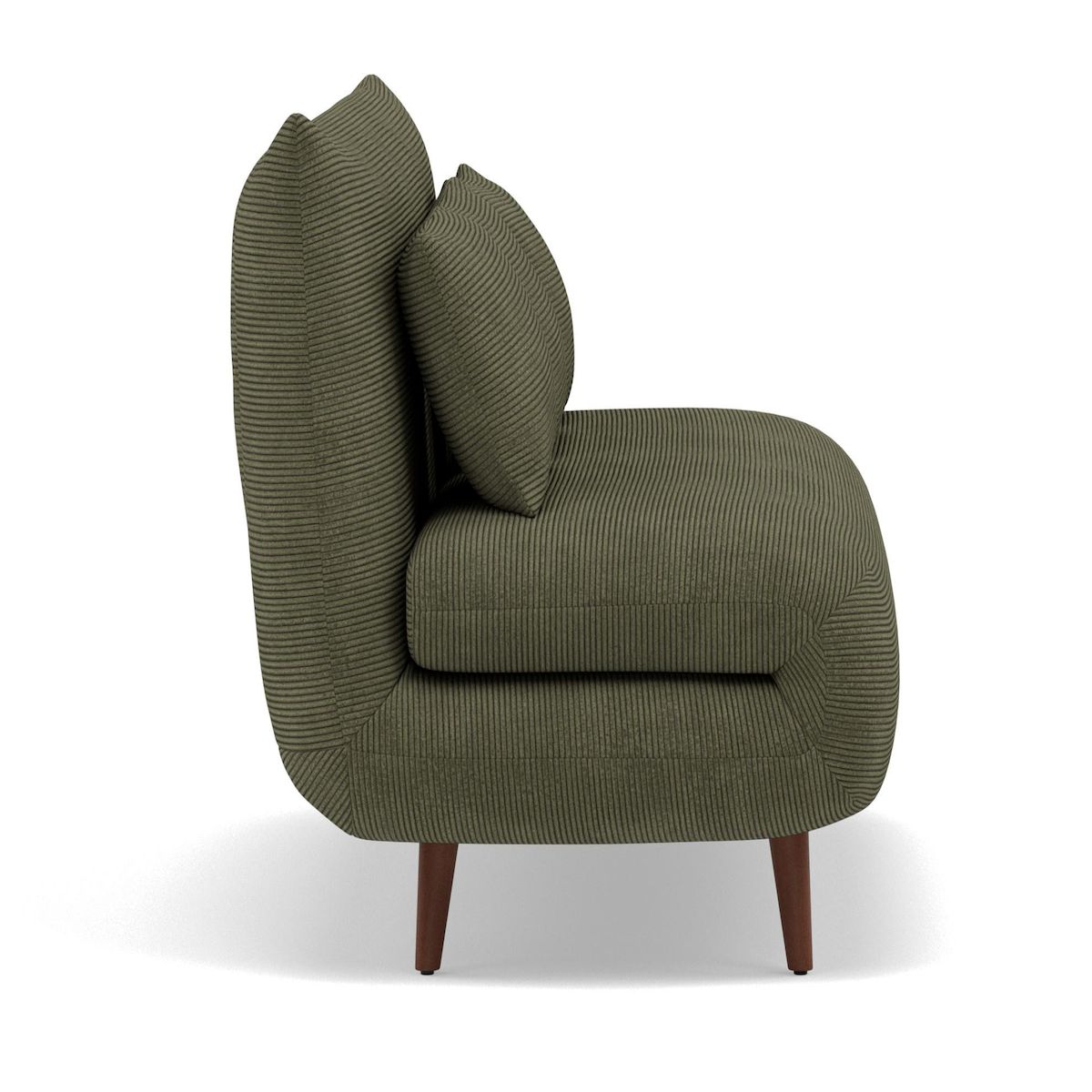 BEST MOBILIER Lumi - banquette convertible clic-clac 2 places en velours côtelé