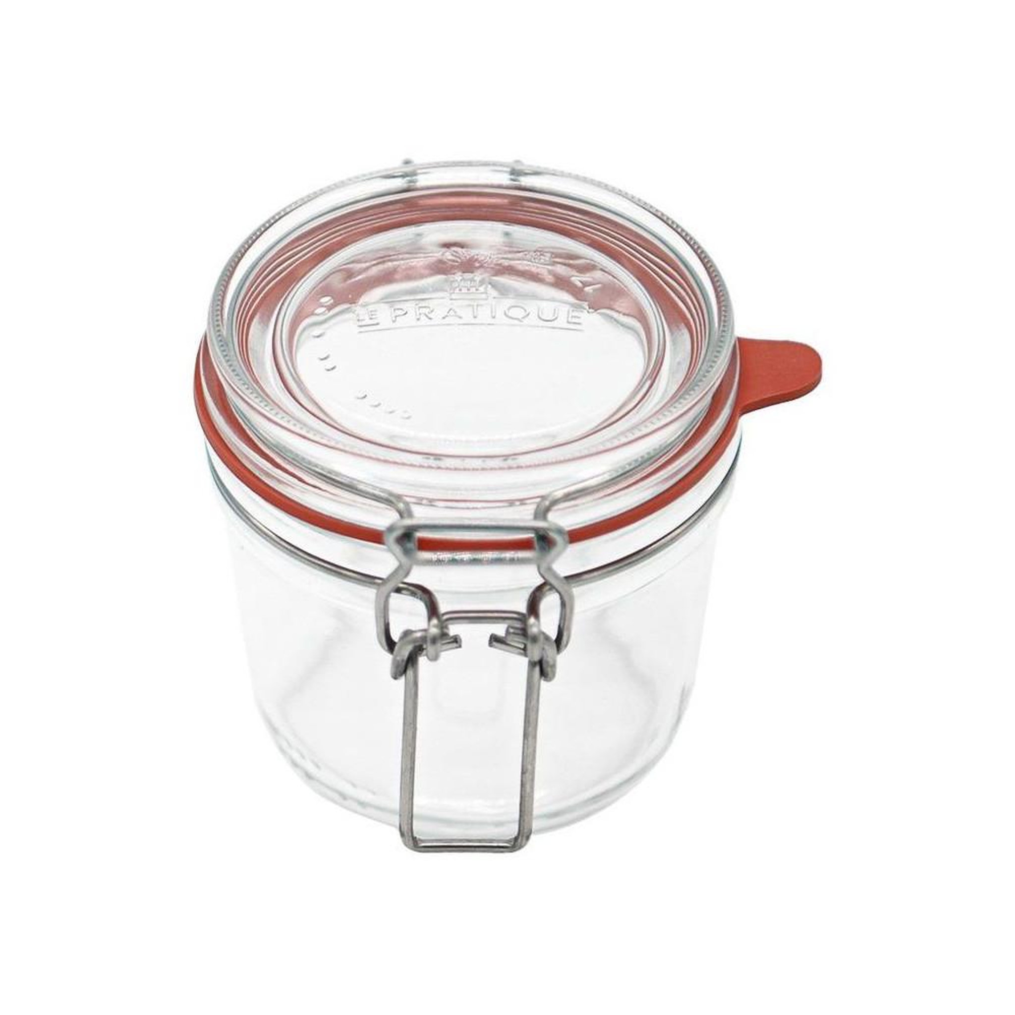 Voir la diapositive 3 : LE PRATIQUE Bocaux à armature en verre pour conservation alimentaire, 350 ml, ø 85 mm, couvercles à pince (lot de 6)