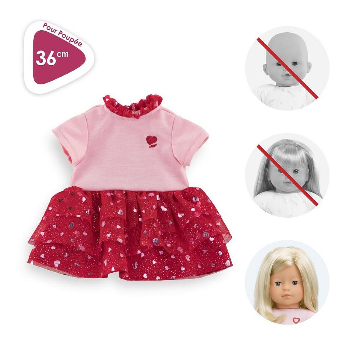 Corolle Robe Pétales de Cœurs pour poupée ma Corolle