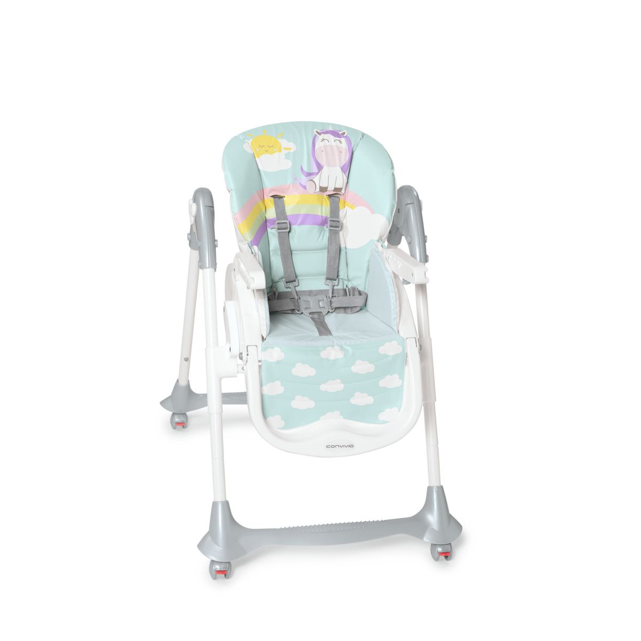 Voir la diapositive 2 : BREVI chaise haute Convivio - licorne
