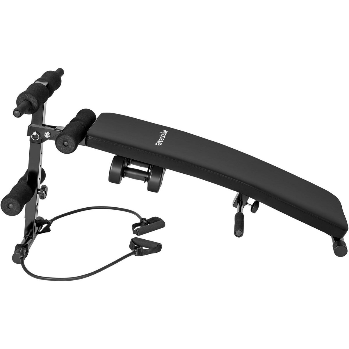 tectake Banc de musculation réglable sur 6 positions noir