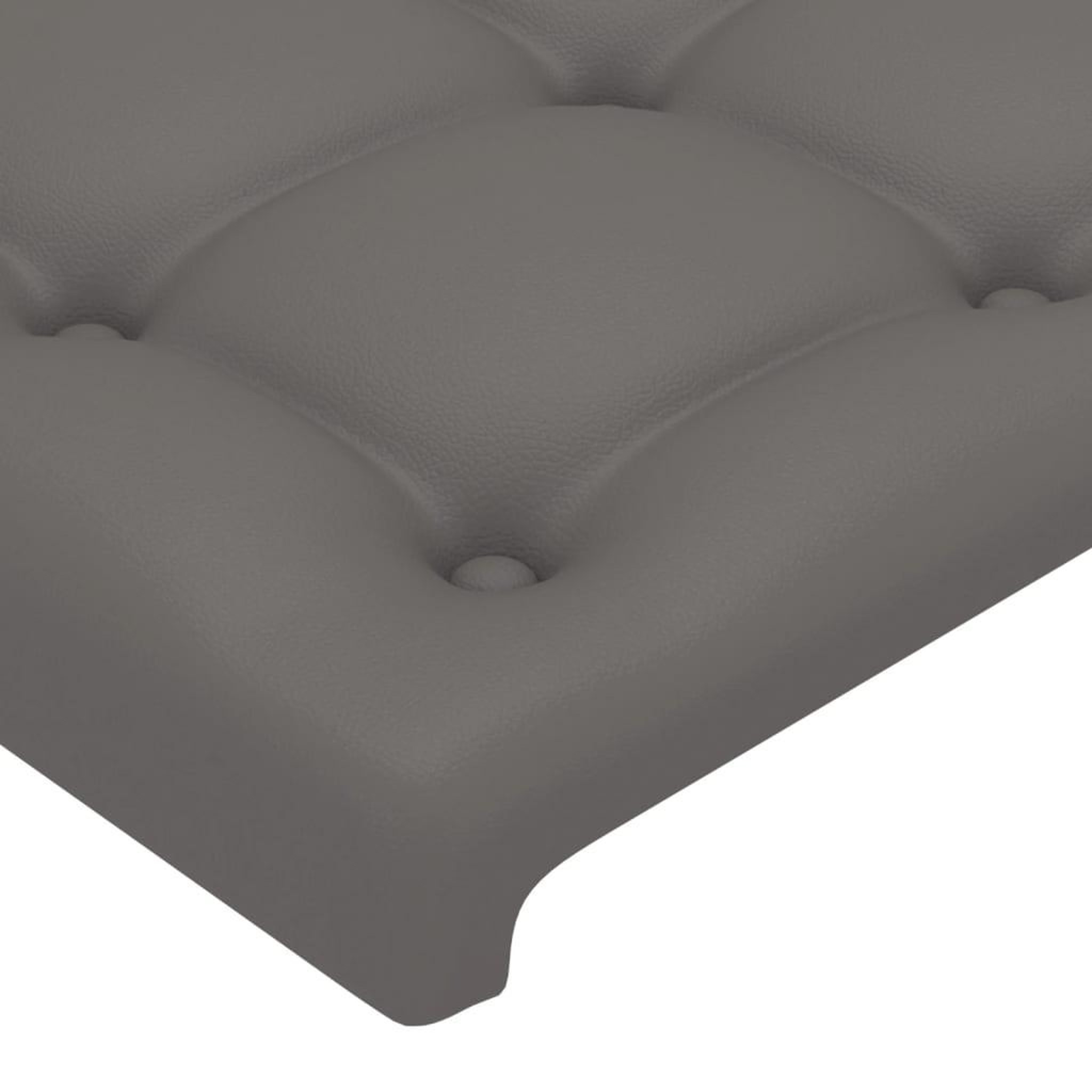 Voir la diapositive 5 : VIDAXL Tete de lit a LED Gris 144x5x118/128 cm Similicuir