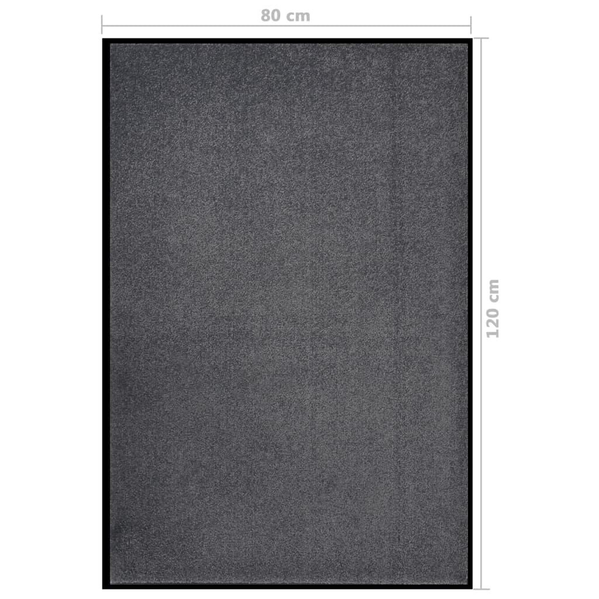 Voir la diapositive 6 : VIDAXL Paillasson Anthracite 80x120 cm