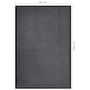 Voir la diapositive 6 : VIDAXL Paillasson Anthracite 80x120 cm