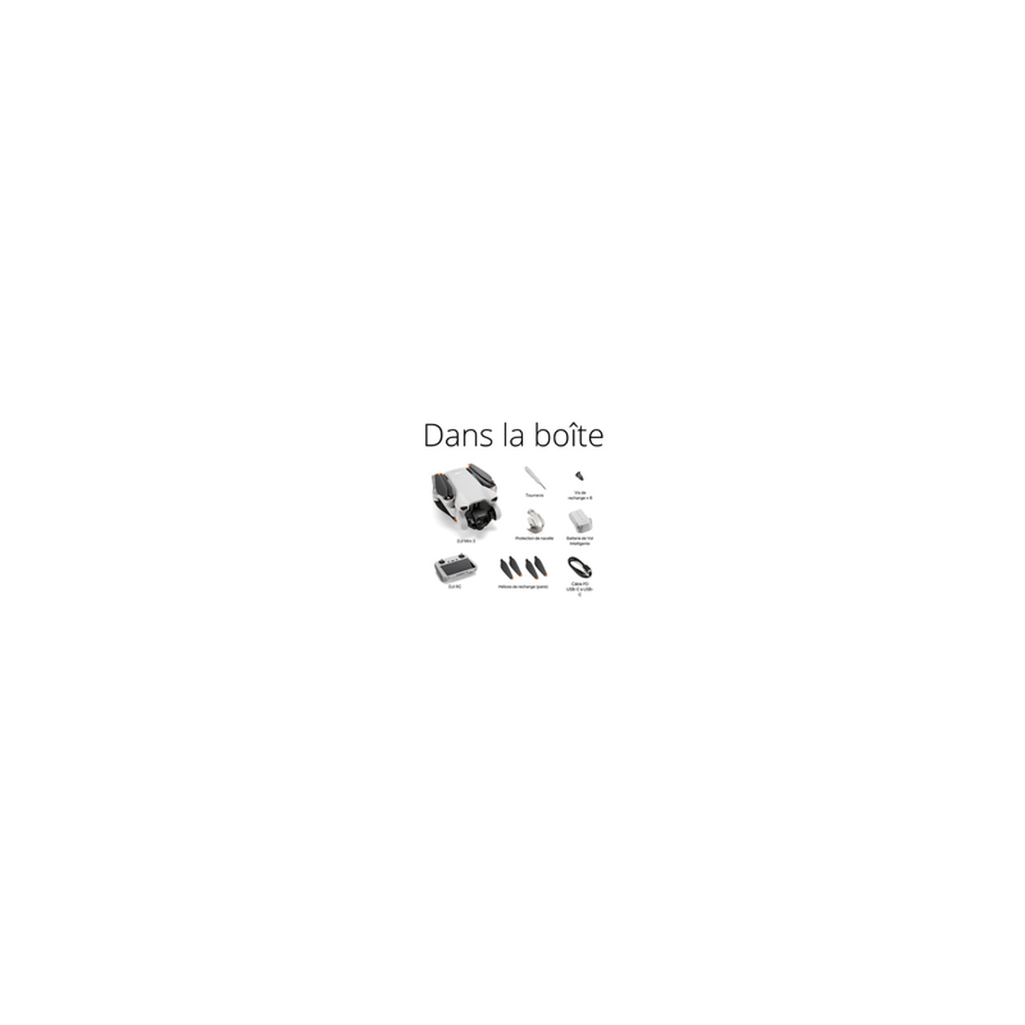 Voir la diapositive 6 : DJI Drone Mini 3 RC télécommande écran