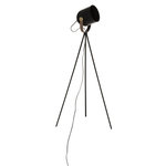 ATMOSPHERA Lampadaire trépied effet projecteur - Hauteur 136 cm - Noir
