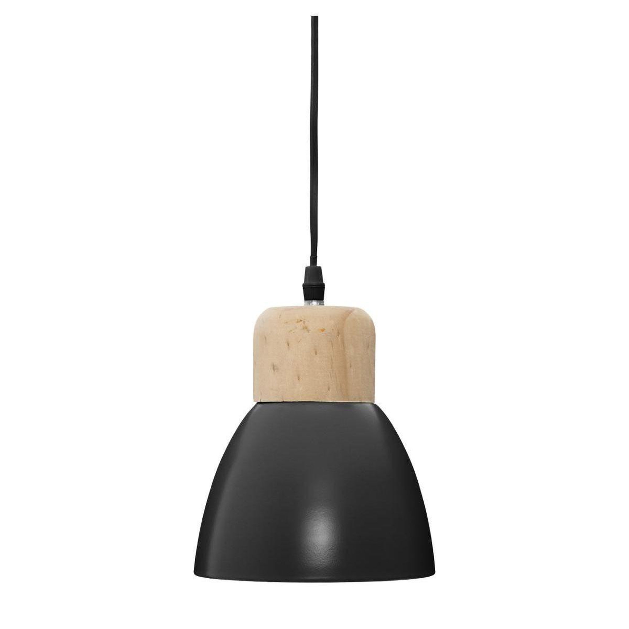 ATMOSPHERA Lampe suspension métal  cloche  19cm noir