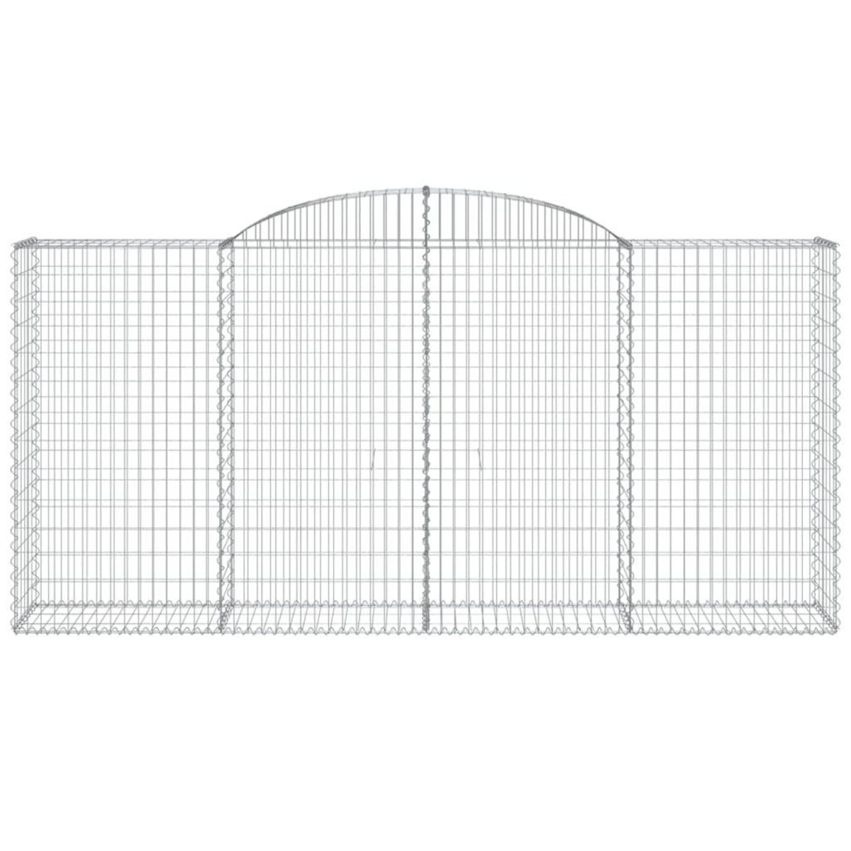 VIDAXL Panier de gabions arque 300x50x140/160 cm Fer galvanise