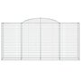Voir la diapositive 3 : VIDAXL Panier de gabions arque 300x50x140/160 cm Fer galvanise